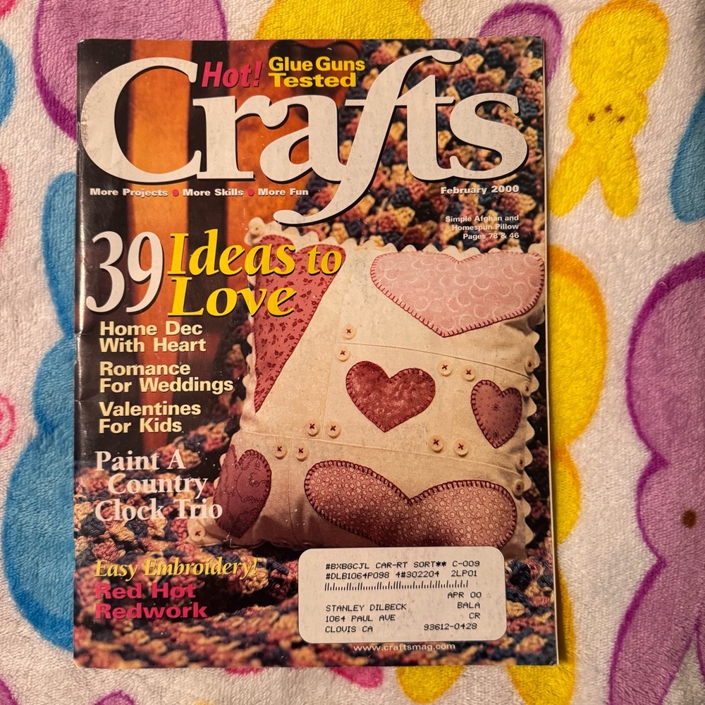 VTG February 2000 Crafts Magazine Grannycore Tradwife